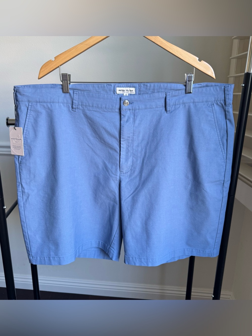 Peter Millar Crown Comfort Men's Light Blue Cotton Blend Shorts 44 NWT